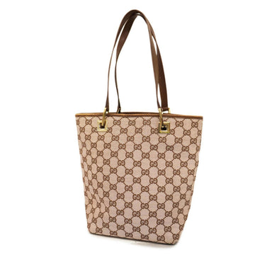 GUCCI Tote Bag GG Canvas 002 1099 Leather Pink Brown Champagne Ladies