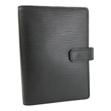 LOUIS VUITTON Notebook Cover Epi Agenda MM R20202 Leather Black Men's