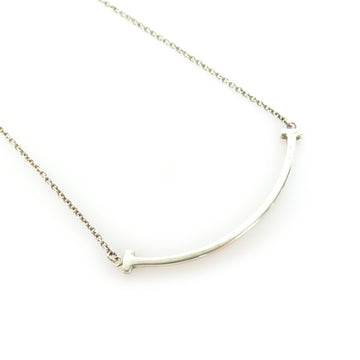 TIFFANY&Co. Necklace T Smile Silver 925 Women's h29518f