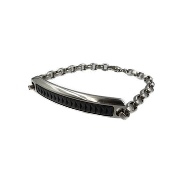 TIFFANY Paloma Caliper Stainless Steel Black Titanium Silver Bracelet