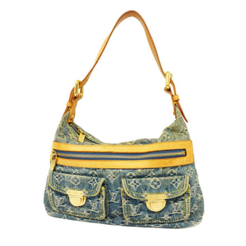 LOUIS VUITTON Shoulder Bag Monogram Denim Baggy PM M95049 Blue Ladies