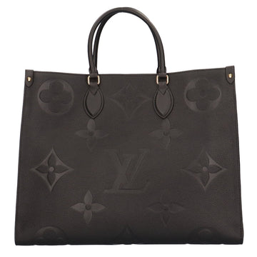 Louis Vuitton On The Go GM Monogram Emplant Shoulder Bag Implant Noir Unisex