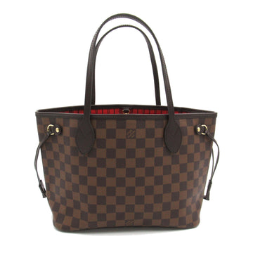 LOUIS VUITTON Never full PM Brown Ebene Damier PVC coated canvas N41359