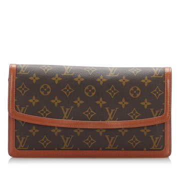 Louis Vuitton Monogram Pochette Dam GM Second Bag Clutch M51810 Brown PVC Leather Women's LOUIS VUITTON