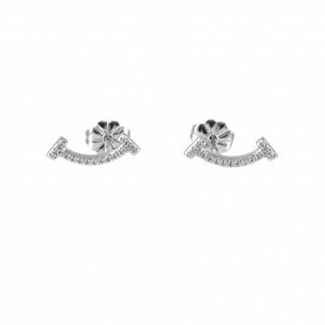 TIFFANY T Smile Earrings/Earrings K18WG White Gold