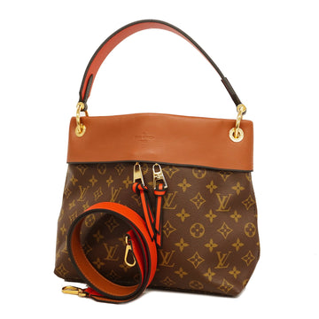 Louis Vuitton Monogram 2way Bag Tuile Leaves M43157 Women's Caramel