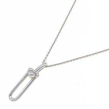 TIFFANY necklace hardware link pendant SV sterling silver 925 lady's choker men chain &Co.