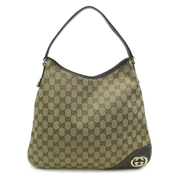 GUCCI Women's Shoulder Bag 169947 GG Canvas Brown