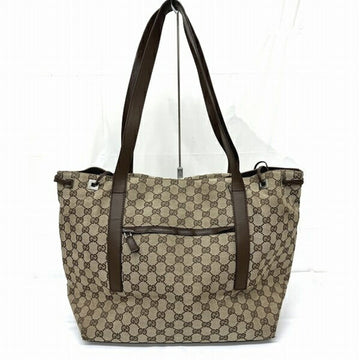 GUCCI Canvas 30501 GG Beige Brown Bag Tote Ladies