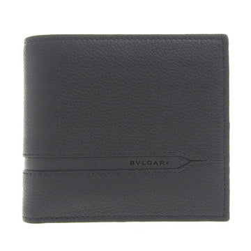 BVLGARI Leather Octo Bifold Wallet Black