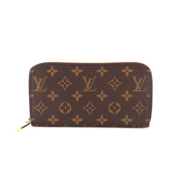 Louis Vuitton Monogram Zippy Wallet Round Zipper Long Brown M42616 RFID