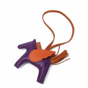 HERMES Rodeo PM Pegasus Charm Anu Milo Bag Lambskin U Engraved 2022 Violet Purple Accessory Women's  rodeo bag charm