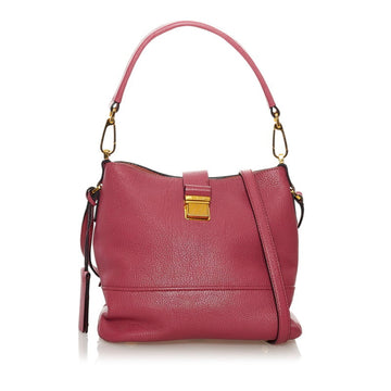 Miu Miu Miu handbag shoulder bag pink leather ladies MIUMIU