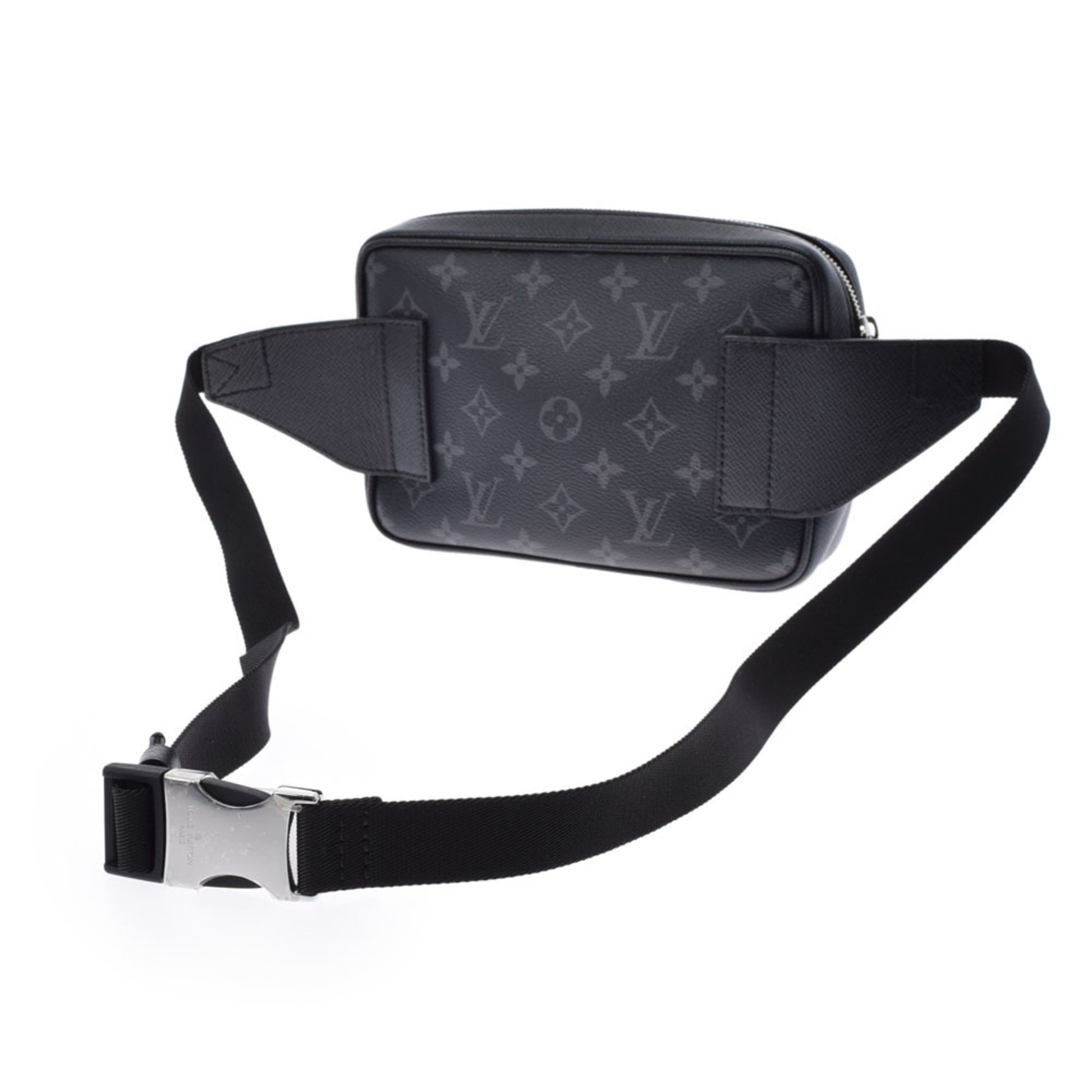 Louis Vuitton Taiga Bum Bag Outdoor Waist Pouch Body Noir Black M33438  men's bag