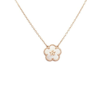 VAN CLEEF & ARPELS Lucky Spring Plum Blossom K18PG Pink Gold Necklace