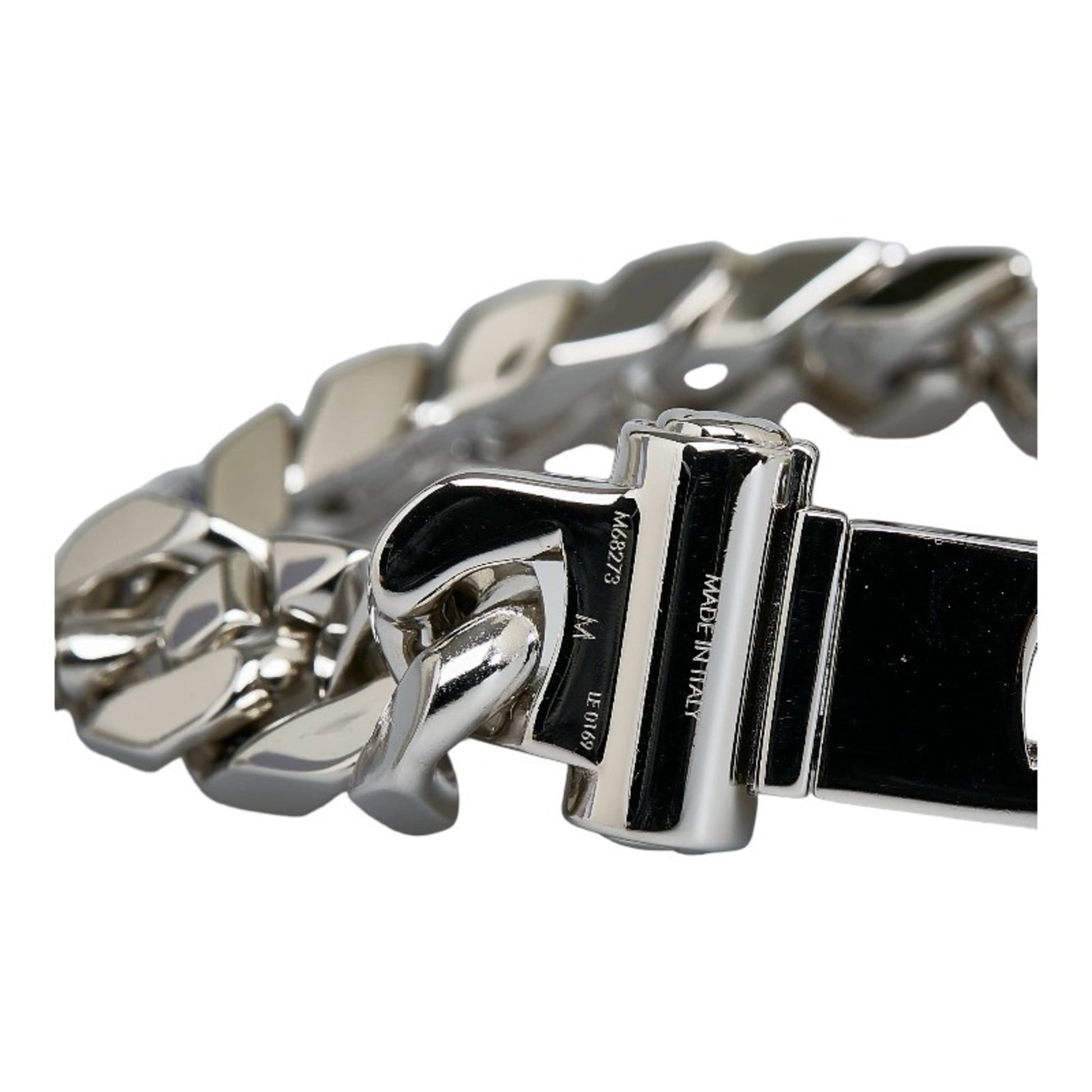 LOUIS VUITTON Bracelet LV Chain Links Monogram M68274 Silver Metal