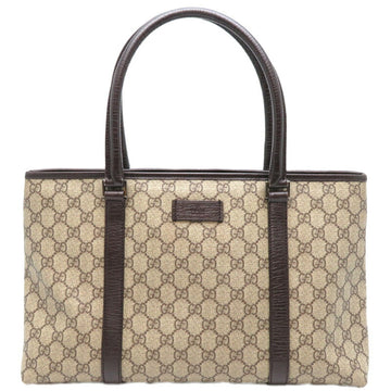 GUCCI Tote Bag Women's Shoulder 114595 GG Supreme Brown