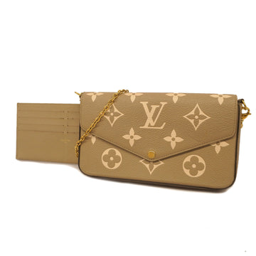 LOUIS VUITTONAuth  Monogram Empreinte Shoulder Wallet Pochette Felicie M69977