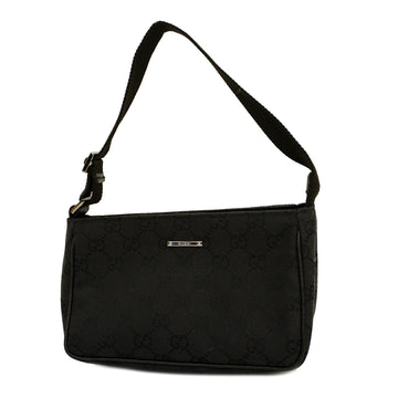 GUCCIAuth  GG Canvas 106644 Women's Pouch Black