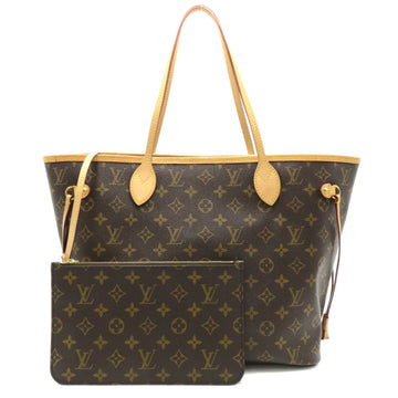 LOUIS VUITTON Neverfull MM Brown Beige Monogram PVC coated canvas M40995