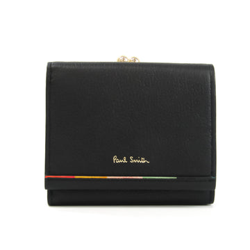 PAUL SMITH Women's Leather Wallet [tri-fold] Black