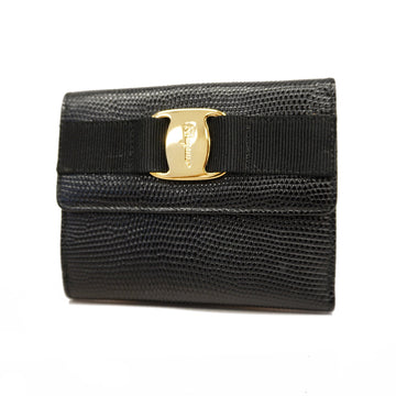 Salvatore Ferragamo Vara Zippy Wallet N60015 Women's Leather Wallet