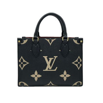 LOUIS VUITTON On The Go PM Bicolor Handbag M45659 Women's Men's Bag Leather