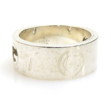 GUCCI Ring G Logo Silver 925 Women's Size 13.5