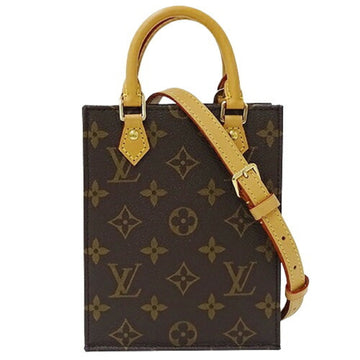 LOUIS VUITTON Bag Monogram Women's Handbag Shoulder 2way Petite Sac Pla M81295 Brown Micro Pouch