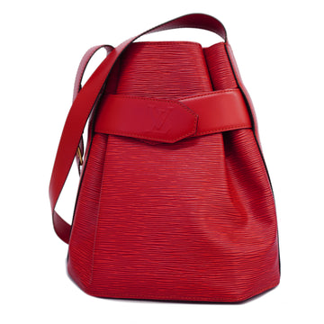 LOUIS VUITTON[3ye5056] Auth  Shoulder Bag Epi Sac De Paul PM M80207 Castilian Red