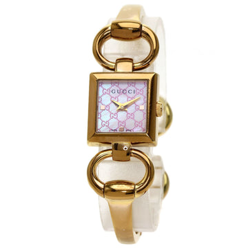 GUCCI YA120 tornavoni shell watch GP/GP ladies