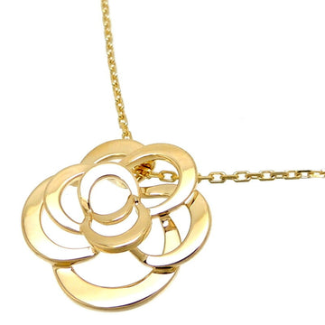 Chanel 750YG Camellia Women's Necklace 750 Yellow Gold
