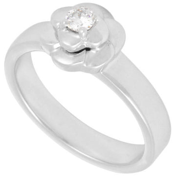 Chanel camellia ring diamond K18WG #11.5