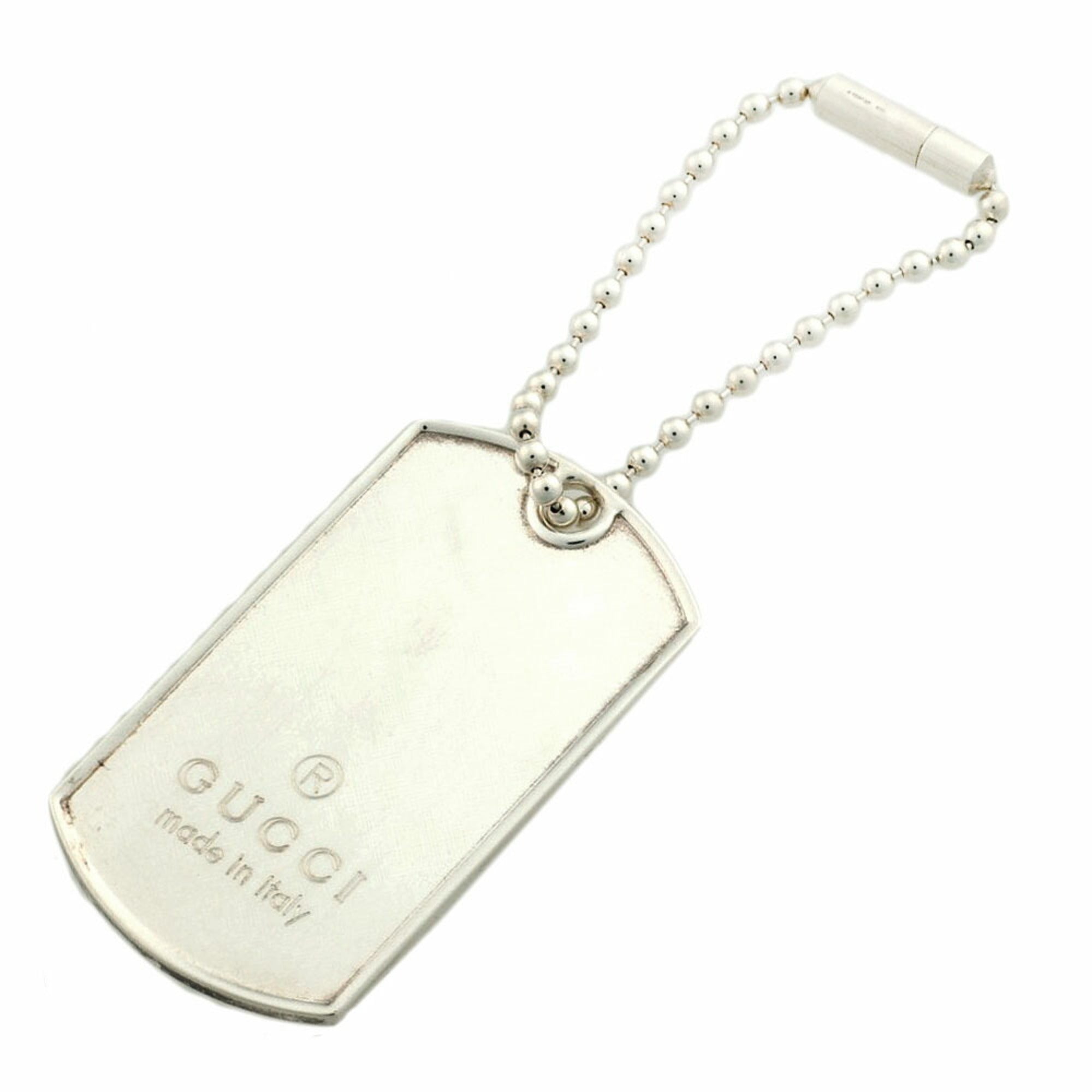 EXTRA LARGE GENUINE SILVER 925 GUCCI DOG TAG (2