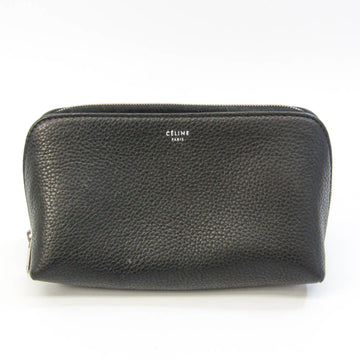 CELINE Women's Leather Pouch Black