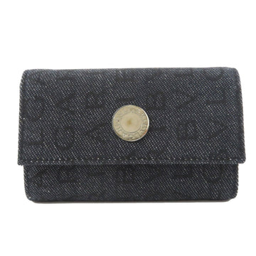 BVLGARI Logo Mania Key Case Denim Ladies