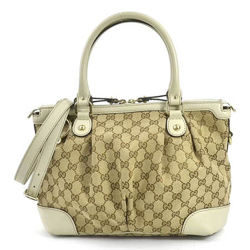 GUCCI Handbag Shoulder Bag GG Canvas Sookie Canvas/Leather Beige Ladies 247902