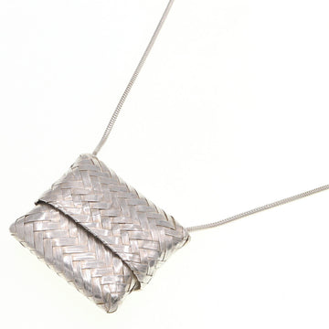 TIFFANY necklace mesh bag motif long SV sterling silver 925 ladies basket pendant &Co.