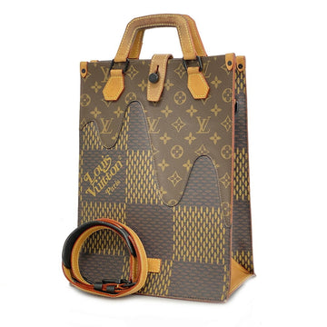 LOUIS VUITTON Handbag Monogram Damier Giant Tote N40355 Brown Men's Women's