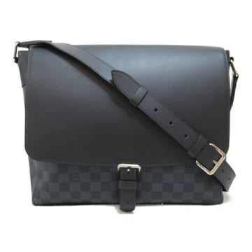 LOUIS VUITTON Newport Messenger MM Shoulder Bag Gray Damier.Cobalt PVC coated canvas N41585