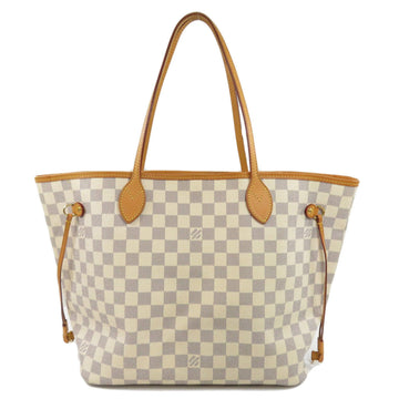 Louis Vuitton N51107 Neverfull MM Damier Azur Tote Bag Canvas Women's