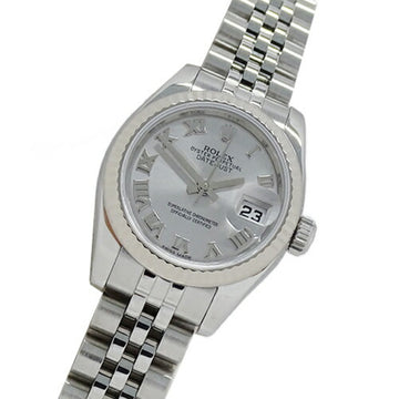 ROLEX Datejust 179174 random number watch ladies automatic winding AT stainless steel SS WG silver polished