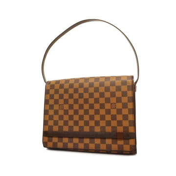 LOUIS VUITTON Shoulder Bag Damier Tribeca Carre N51161 Ebene Ladies