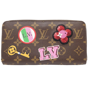 LOUIS VUITTON Monogram Zippy Wallet M63392 Long Brown 083129