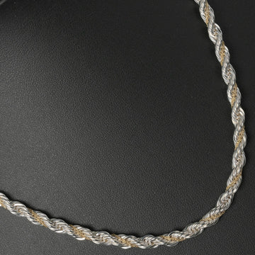 TIFFANY Necklace Twist 45cm Silver 925 K18 Gold &Co. Ladies