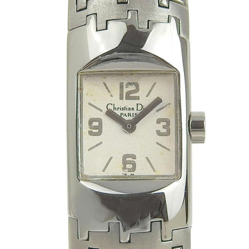 Dior Diophilic D96-100 Stainless Steel Silver Quartz Analog Display Ladies White Dial Watch