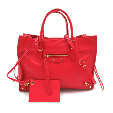 BALENCIAGA Paper A6 Red Calfskin [cowhide] 370926