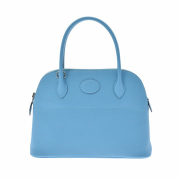 Hermes Bolide 27 Blue Knoll D Engraved (around 2019) Women's Vaux Epson Handbag
