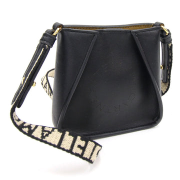STELLA MCCARTNEY Shoulder Bag Micro Pouch Black Faux Leather Ladies Pochette