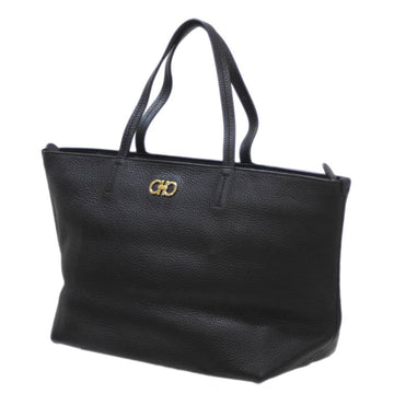 SALVATORE FERRAGAMO Ferragamo Gancini leather tote bag black GU21D-766